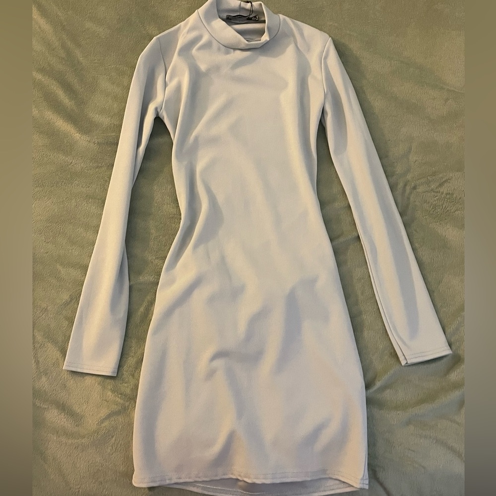PLT mint open back dress